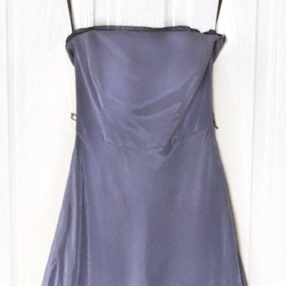 Thread Strapless Lavender Prom Dress - Picture 8 of 8